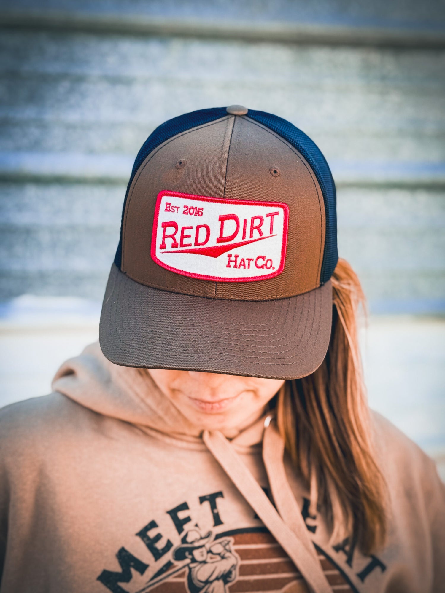 Red Dirt Hat Fillin Station unisex mens womens western brown hat cap ball cap trucker hat Boltranchstore.com Free Shipping