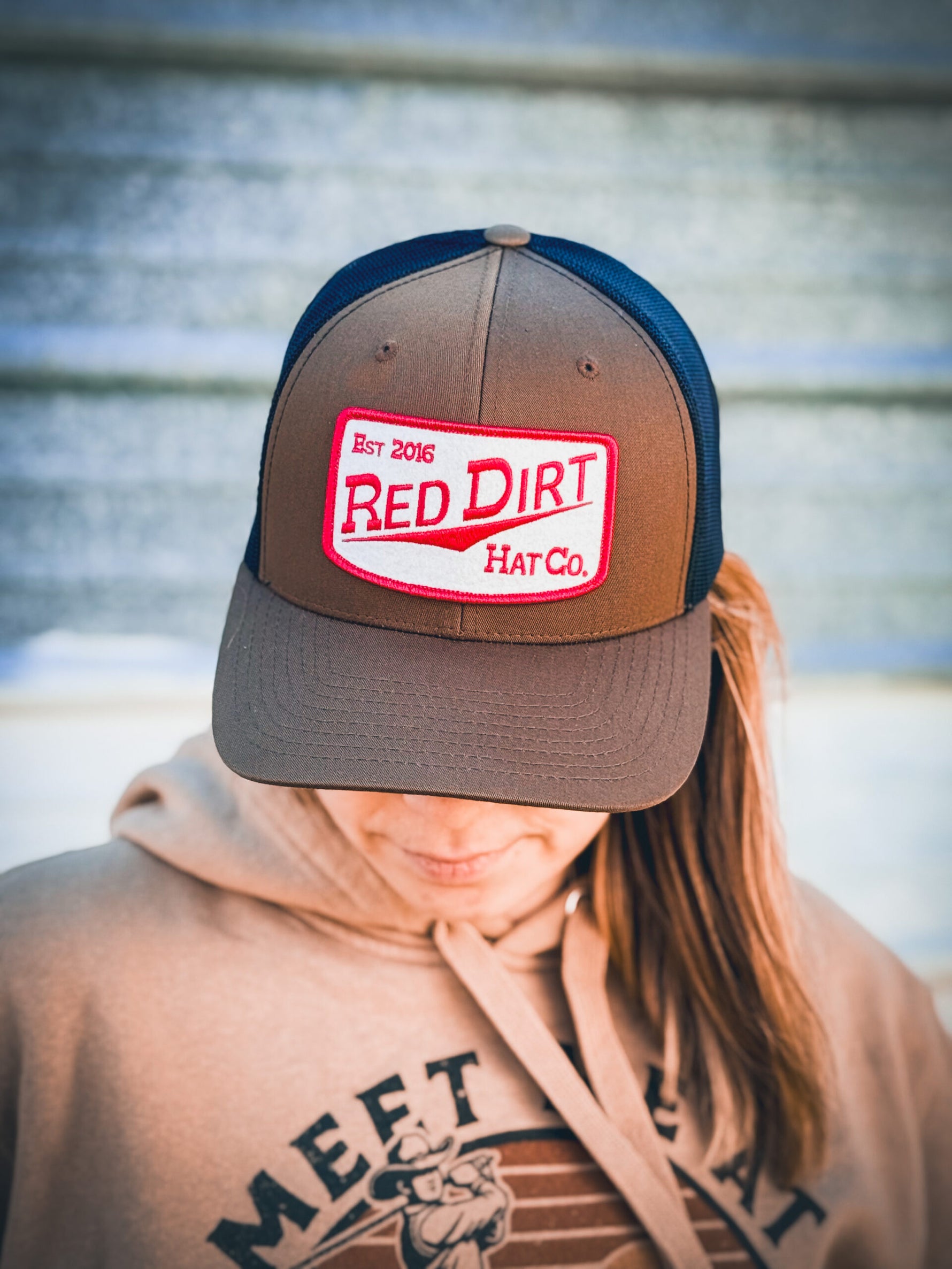Red Dirt Hat Fillin Station unisex mens womens western brown hat cap ball cap trucker hat Boltranchstore.com Free Shipping