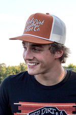 Red Dirt Hat Sienna Hat Orange Putty with Putty Rope classic 5 panel flat bill style snapback cap featuring the “Sienna” direct stitch at boltranchstore.com