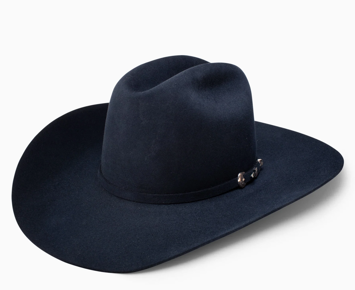 Resistol Midnight 6X Navy Cowboy Hat unisex blue felt hat western boutique boltranchstore.com wedding groomsmen