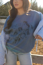 Ride A Fast Horse Sweatshirt at Bolt Ranch Store free shipping womens loungewear