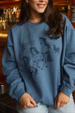 Ride A Fast Horse Sweatshirt at Bolt Ranch Store free shipping womens  crewneck loungewear speak your mind and ride a fast horse
