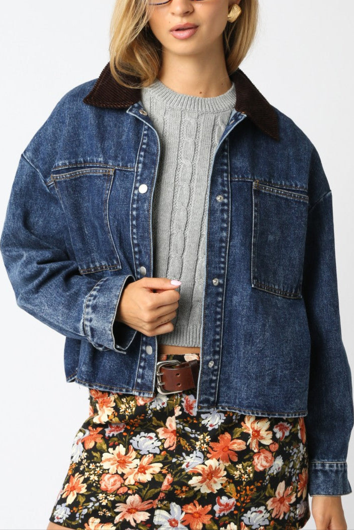 Riley Denim Barn Jacket womens western fashion free shipping Boltranchstore.com 