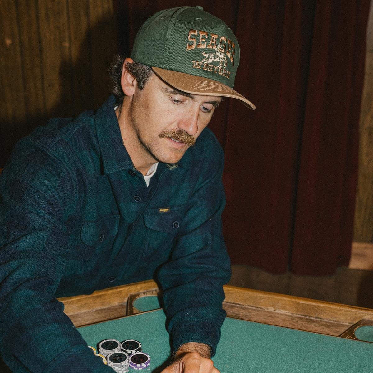 Utah western clothing rodeo mens fashion Rodeo Snapback Forest Green SKU MHH26RDOGRN Boltranchstore.com free shipping