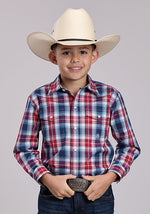 Roper Boys Amarillo Plaid Shirt buy at boltranchstore.com western wear kids free shipping