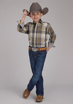 Roper Boys Mirage Plaid Snap Shirt