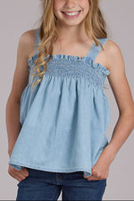 Roper Girls Denim Babydoll Tank order today at boltranchstore.com