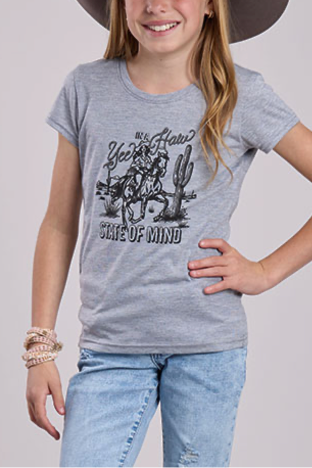 Roper Girls Knit Yee Haw Tee Shirt buy at boltranchstore.com western wear free shipping