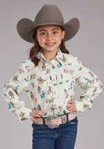 Roper Girls Roper Printed Rayon Shirt order today at boltranchstore.com