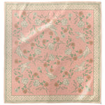 Sendero Rose Dove Bandana Scarf Pink Cream pink and cream rose and dove print oversized 42 inch bandana scarf womens western boutique Utah SKU SPCA526F13AXX