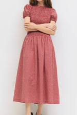 boltranchstore.com reformation dupe drop waist dress gingham dress down ballerina farms free shipping bohme womens