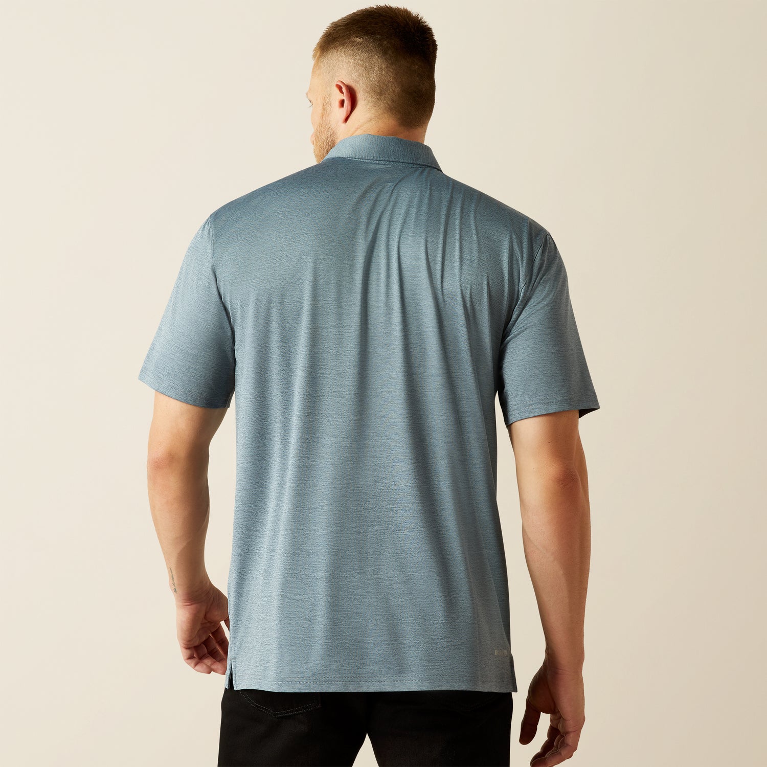 Ariat Mens Charger Newsboy Blue 2.0 Polo Shirt