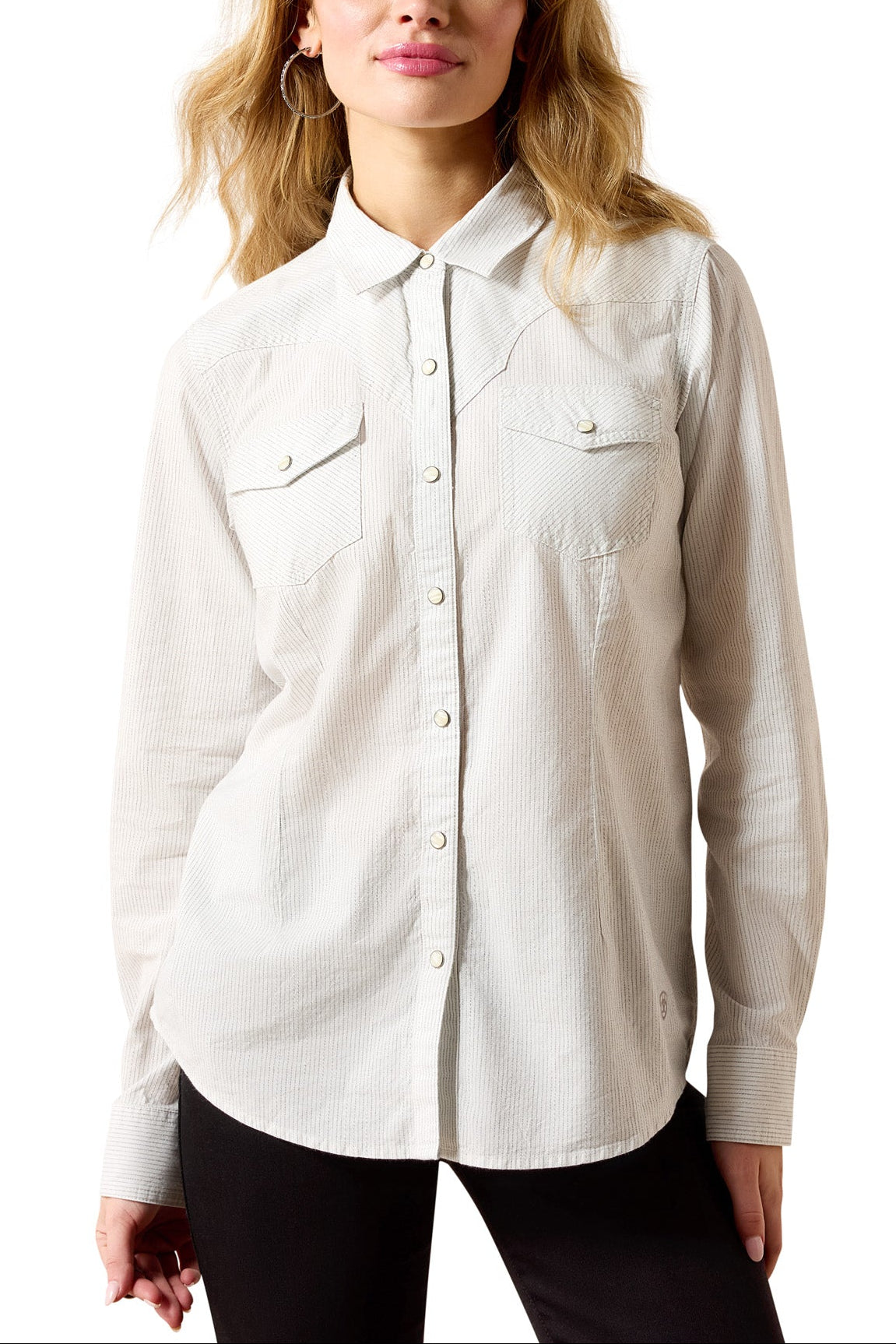Ariat Womens Stella Western Snap Shirt 10071063 Boltranchstore.com free shipping womens long sleeve western fashion top long sleeve Ariat Popular 
