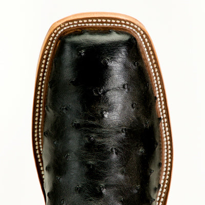 Anderson Bean Black Ostrich Boots