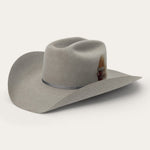 Stetson Falcon 6X Cowboy Hat Stone slightly curved brim four and a quarter inches wide