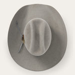Stetson Falcon 6X Cowboy Hat Stone medium cattleman crown four and three eighths inches tall