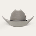 Stetson Falcon 6X Cowboy Hat Stone JBS branding iron pin on the band