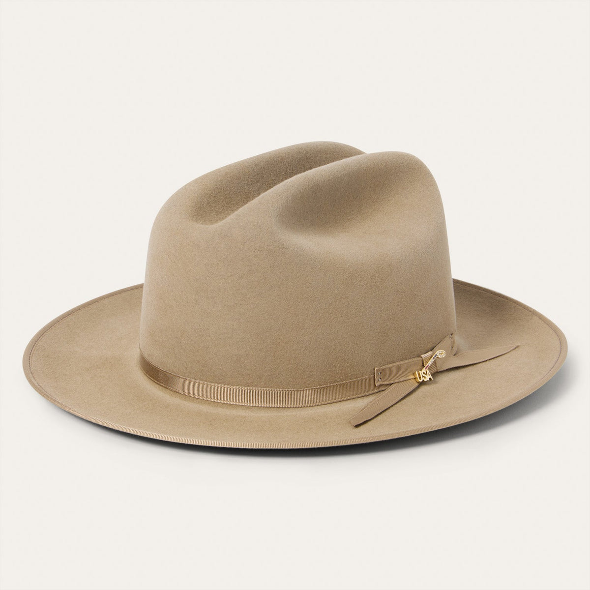 Stetson Open Road 6X USA 250 Edition Fawn classic low cattleman crown and bound edge brim profile