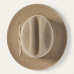 Stetson Open Road 6X USA 250 Edition Fawn red white and blue inset stones on the USA 250 hat pin