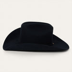 Stetson Skyline 6X USA 250 Edition Black matching self felt band with a three piece silver tone buckle