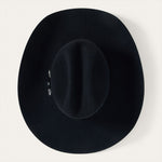 Stetson Skyline 6X USA 250 Edition Black red white and blue USA 250 satin liner inside the crown