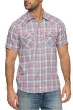Sanger Vintage Soft Western Shirt FLAG AND ANTHEM Flag & Anthem SP26WS3332 mens short sleeve plaid shirt Boltranchstore.com Free Shipping