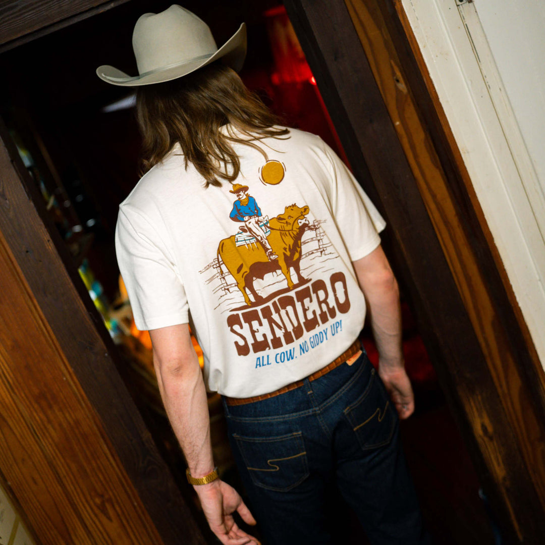 Sendero All Cow T Shirt at boltranchstore.com western wear mens tee shirt cowboy western shirt rodeo outfit t shirt all cow no giddy up free shipping 