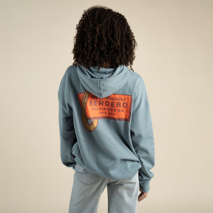 Sendero Real Western Hoodie SPCS426S13A Boltranchstore.com Free Shipping Mens Womens hoodie sweatshirt Blue sendero new