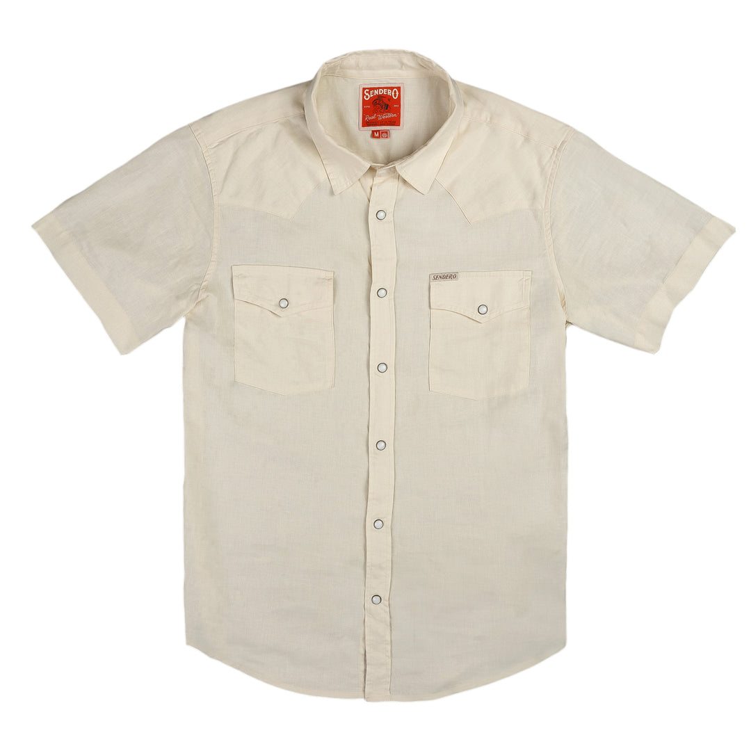Sendero The Wyatt Pearl Snap Short Sleeve Solid Shirt