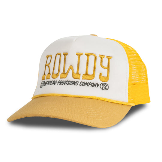 Sendero Rowdy Hat yellow cap hat mens unisex fall 2025 Boltranchstore.com free shipping in stock