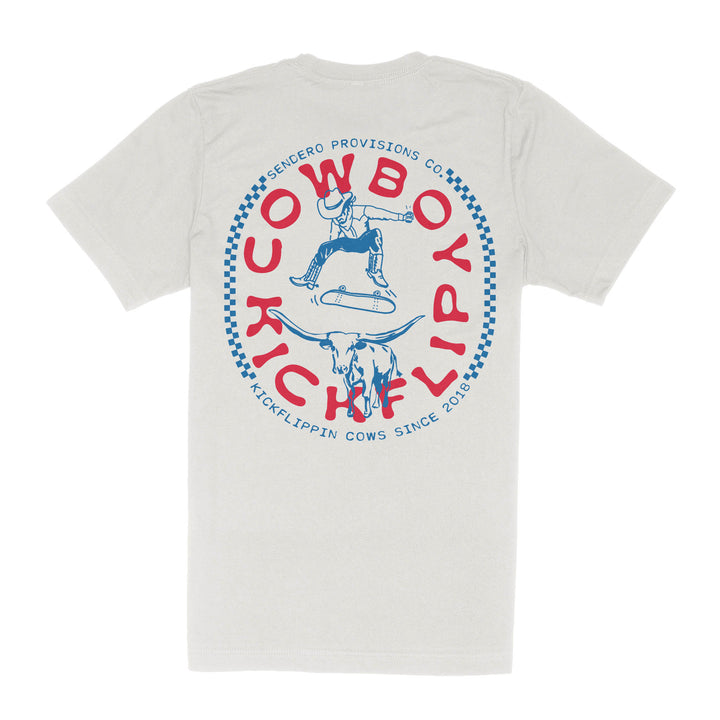 Sendero Cowboy KickFlip T Shirt SPCS125F13B MENS skater cowboy tee at Boltranchstore.com viral popular