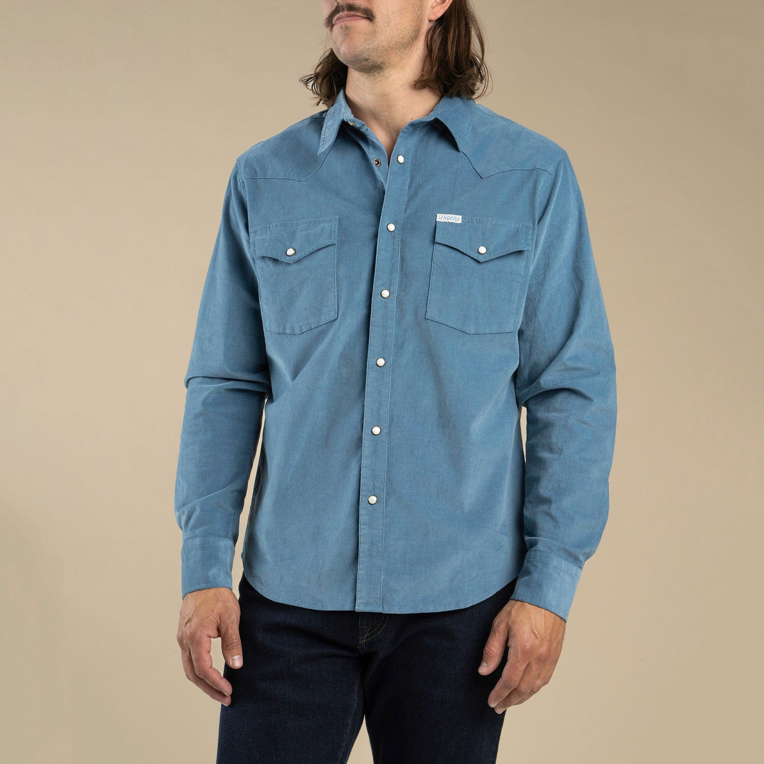 Sendero Wyatt Pearl Snap Corduroy Shirt