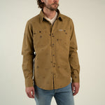 Sendero Buckaroo Long Sleeve Shirt Saddle Brown rugged mens western shirt for rodeo weekends