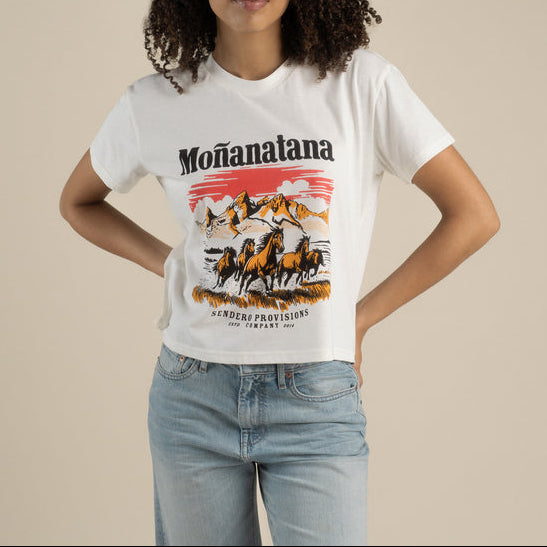 Sendero Womens Monanatana Boxy Tee free shipping at boltranchstore.com womens summer western shirt