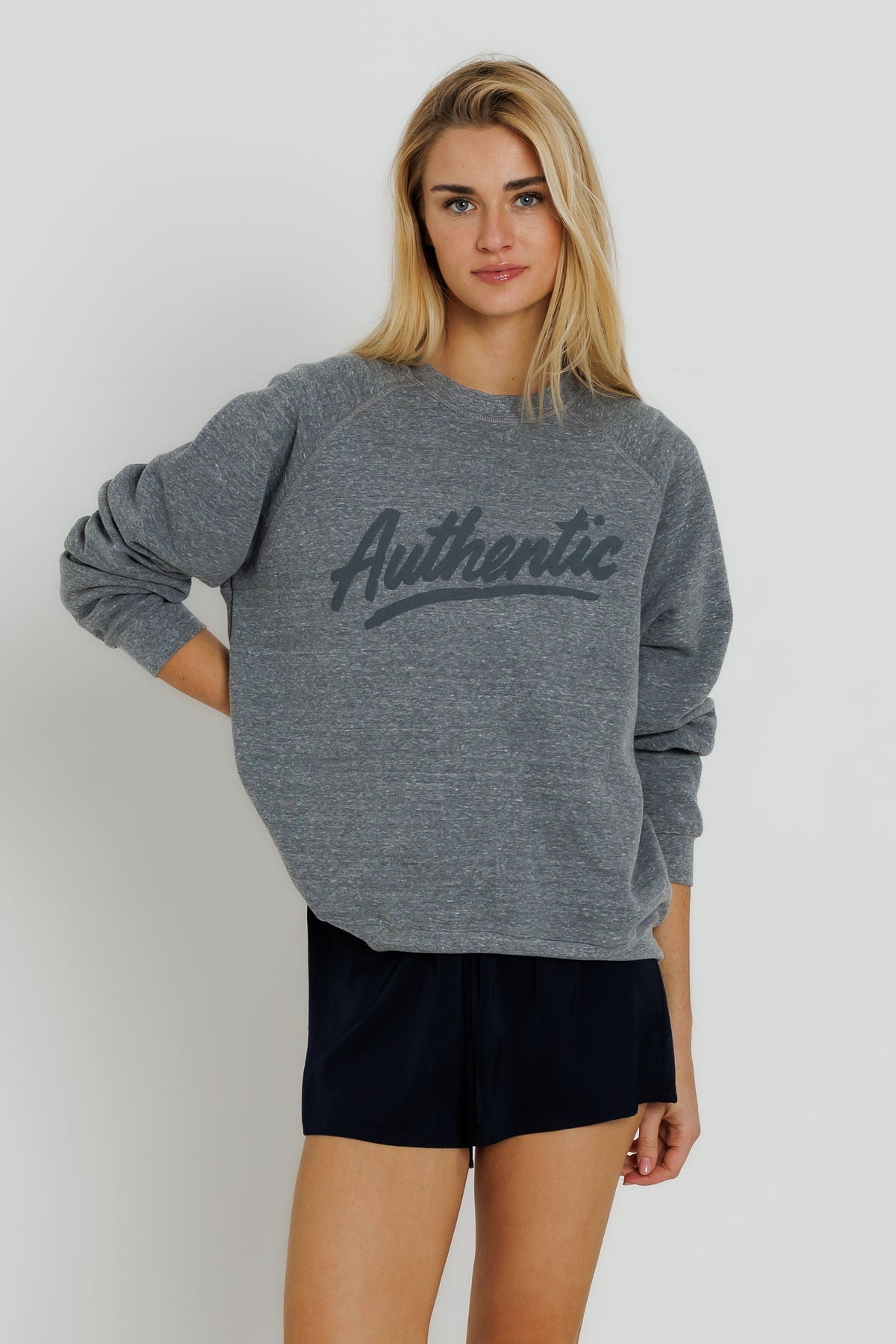 Sunny Somewhere Authentic Raglan Crew perfectly oversized silhouette with hem at the hips western fashion