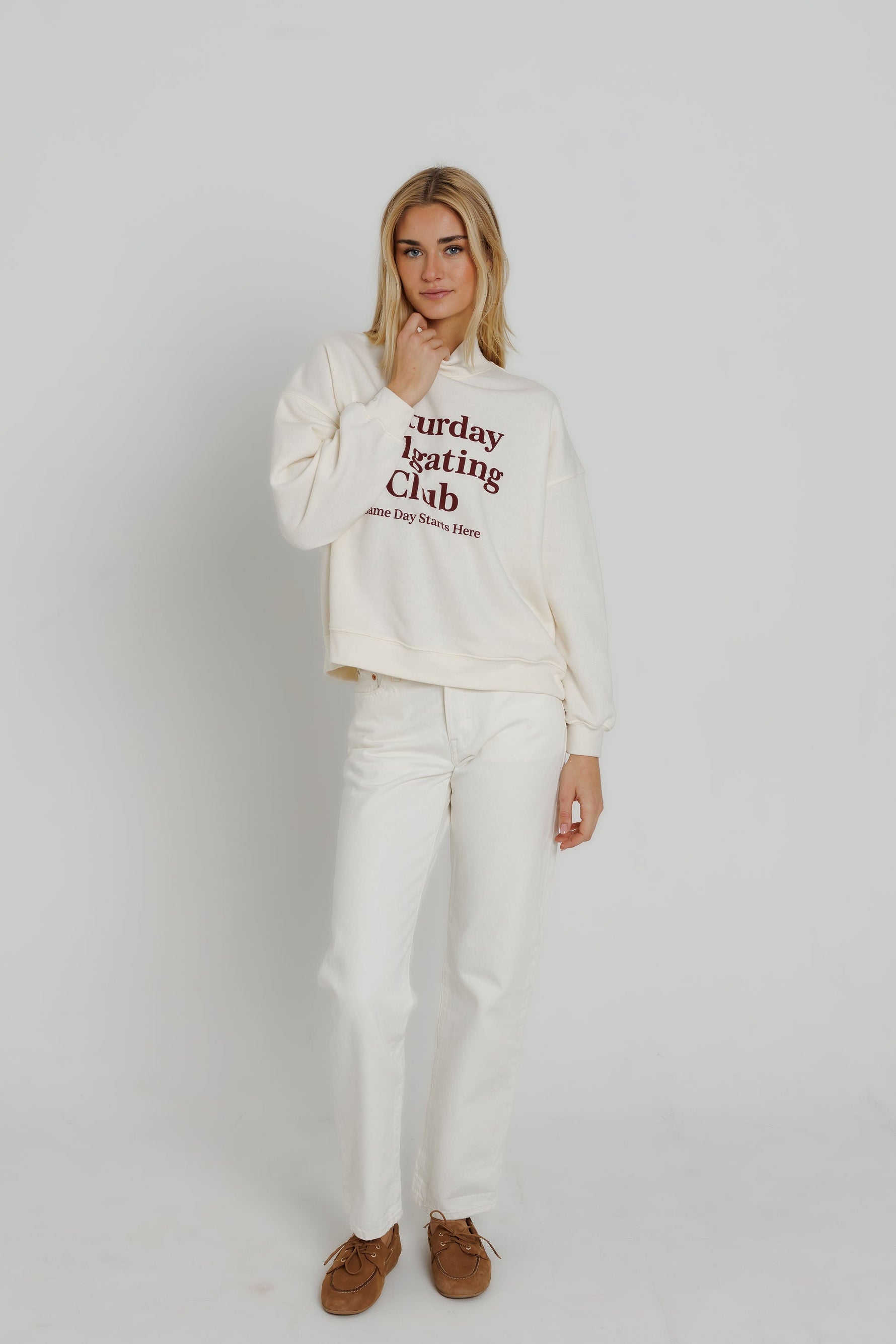 Saturday Tailgating Club Mockneck — view 1