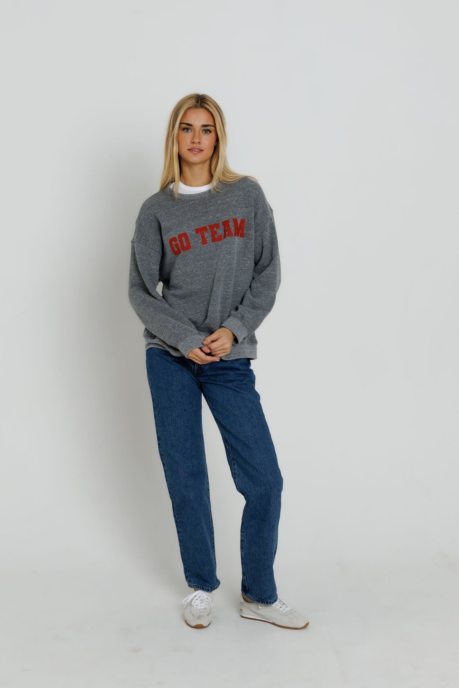 Red Go Team Oversized Crew — view 3