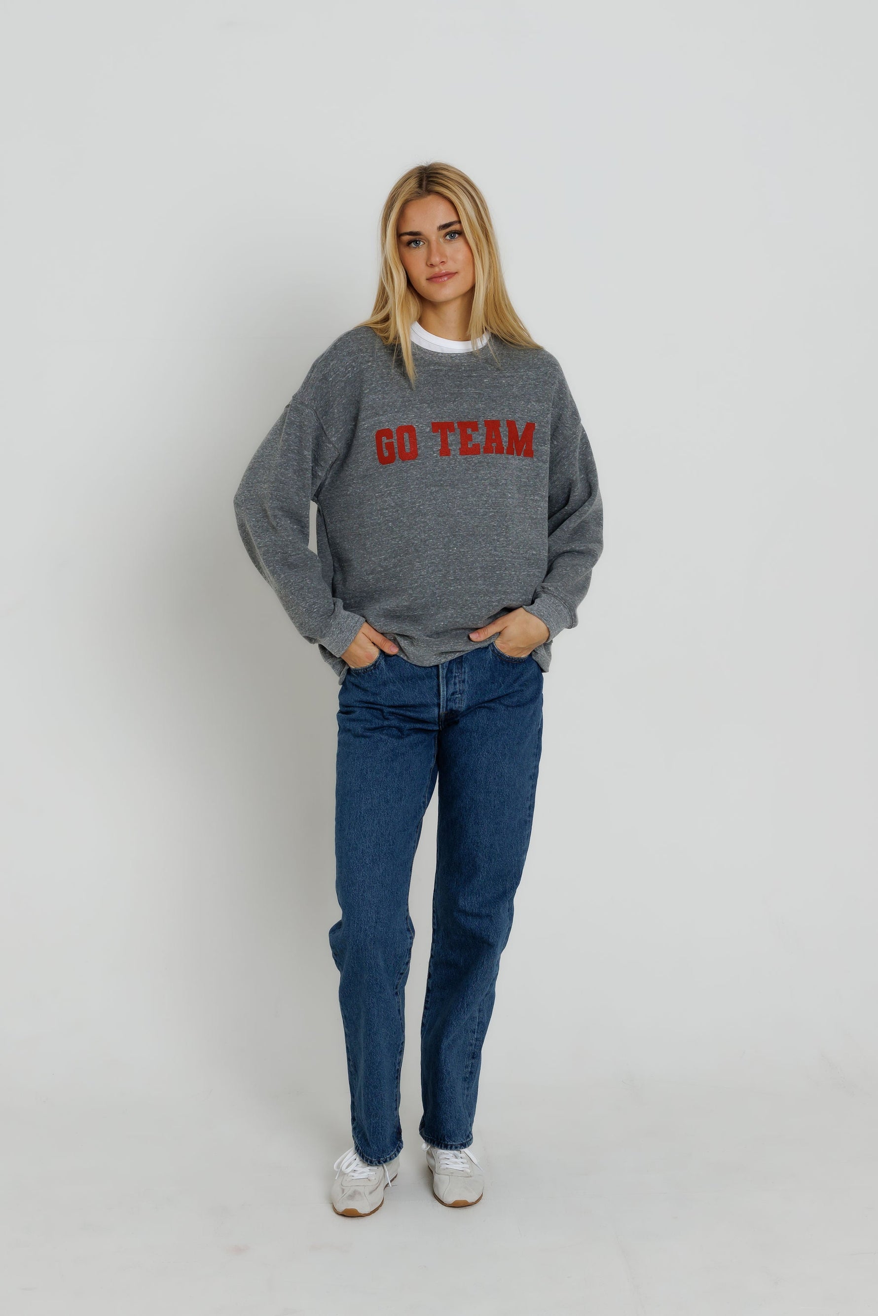 Red Go Team Oversized Crew — view 4