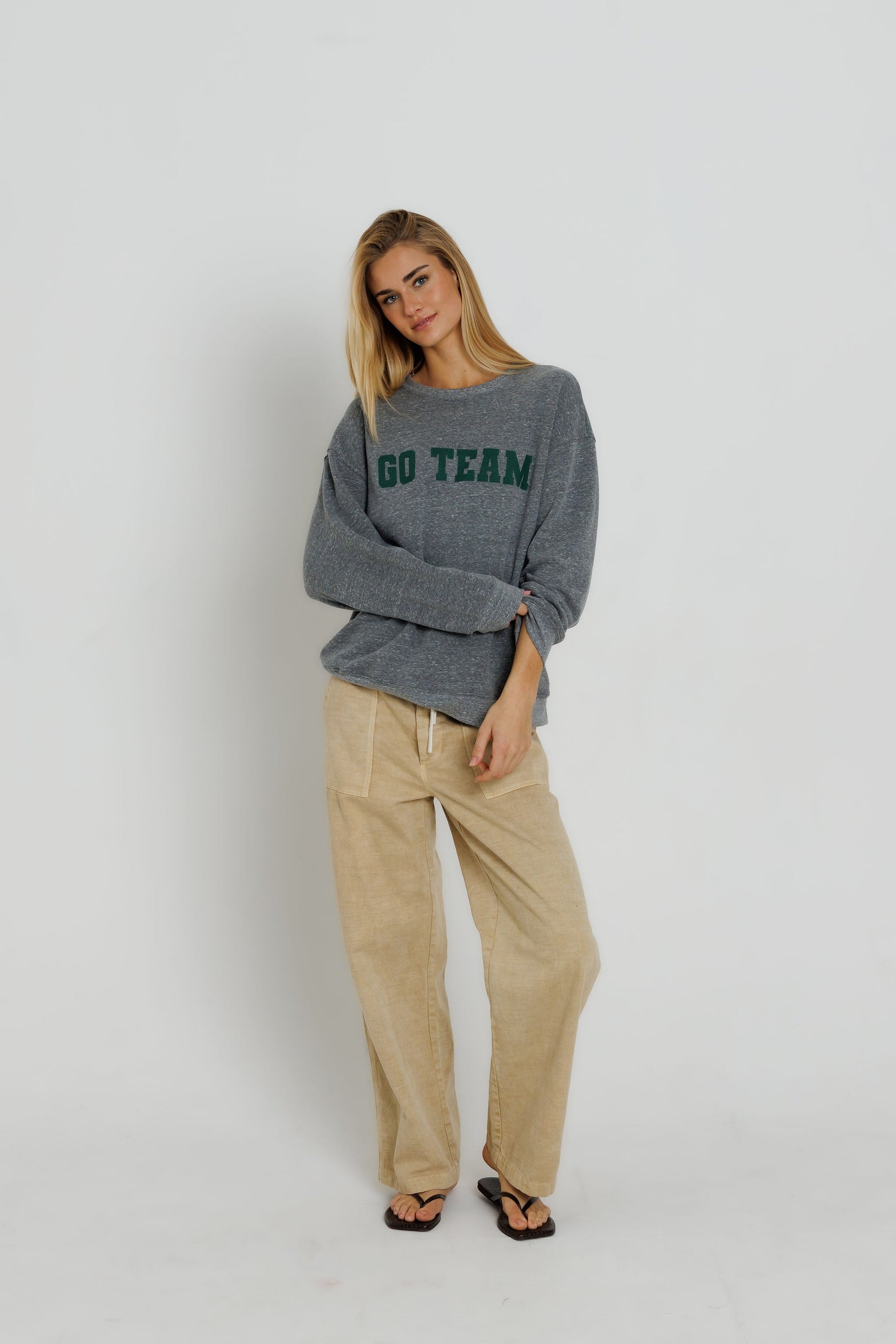 Green Go Team Oversized Crew — view 2