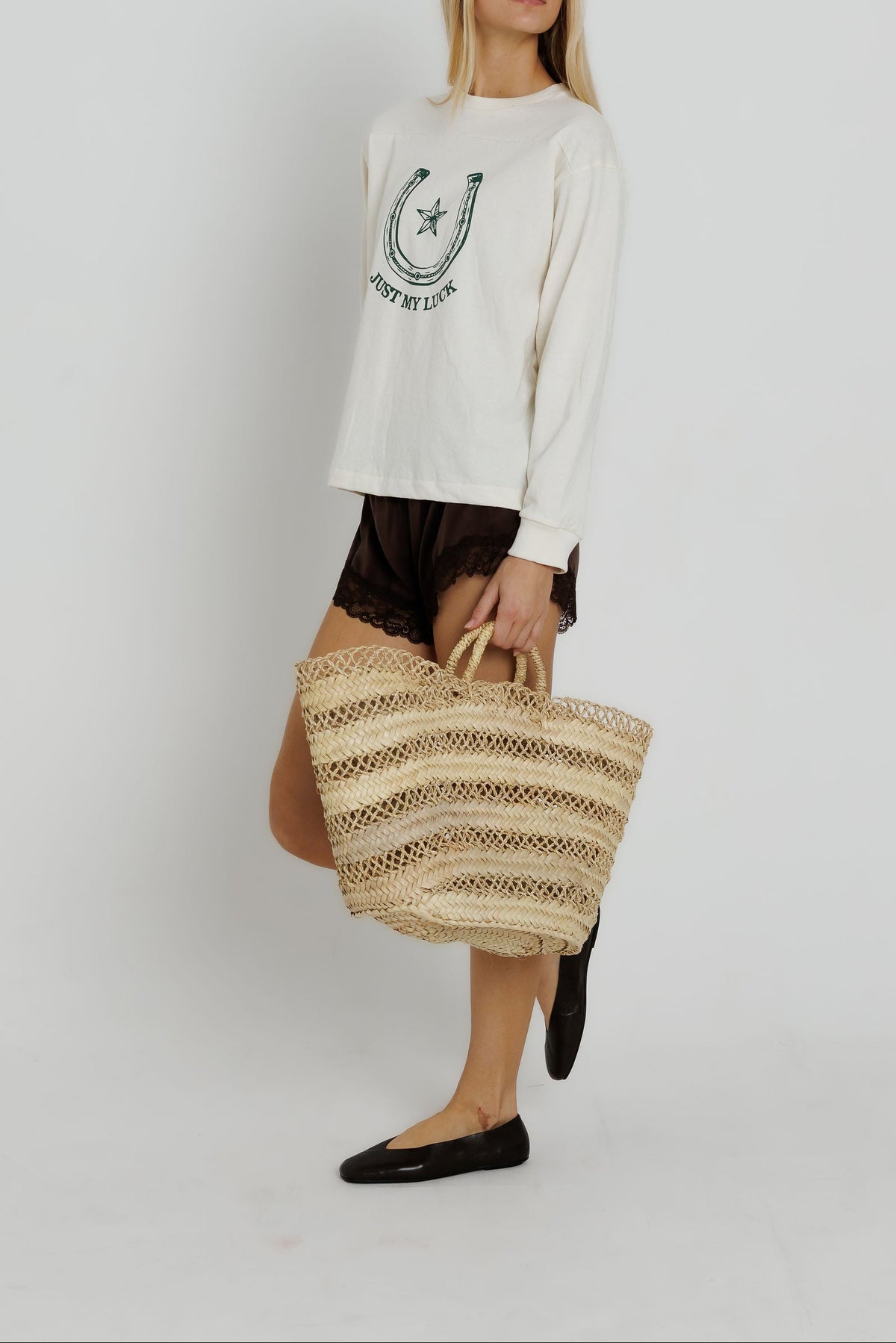 Sunny Somewhere Just My Luck Long Sleeve lightweight layering tee for everyday cowgirl style Park City