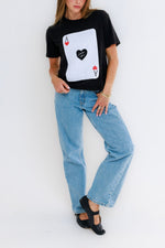 Lucky You Everyday Tee Sunny somewhere womens short sleeve tee tshirt playing card vegas gamble free shipping Boltranchstore.com