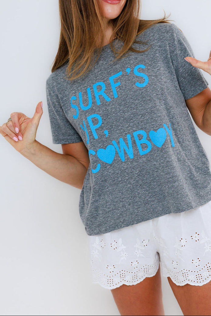 Surfs Up Cowboy Womens Tee