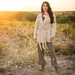 STS Ranch Womens Mariposa Beige relaxed drape through the body and sleeves womens western boutique Kamas Utah