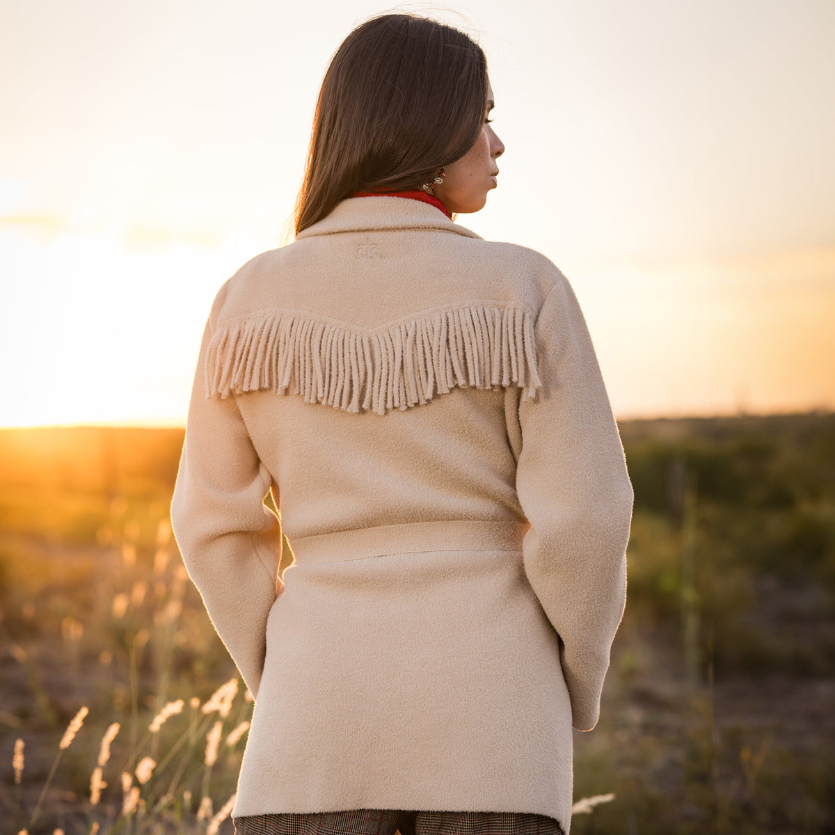 STS Ranch Womens Mariposa Beige layering jacket for rodeo weekends and everyday western wear Park City