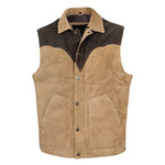 STS Mens Oliver Vest STS3044 mens suede leather western work vest Boltranchstore.com Free Shipping