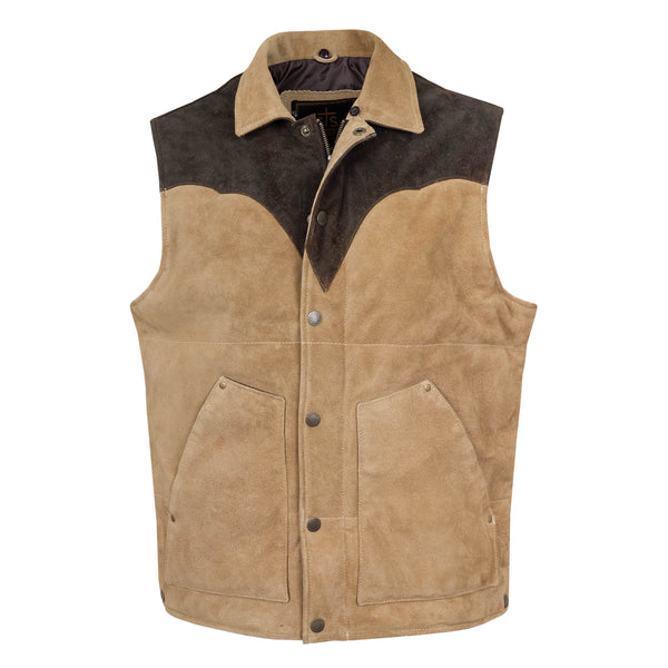 STS Mens Oliver Vest STS3044 mens suede leather western work vest Boltranchstore.com Free Shipping