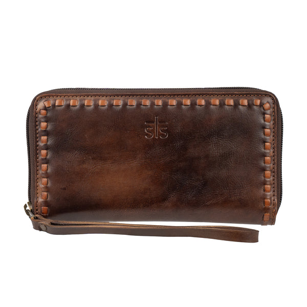 Rodeo Utah womens western fashion Bandera Chocolate Berkley Bifold Wristlet SKU STS34016 Boltranchstore.com free shipping