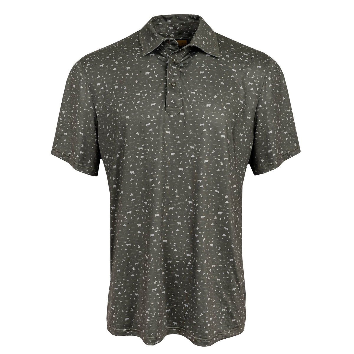 STS9210 Mens fairway forest golf shirt short sleeve mens western top STS ranchwear Boltranchstore.com Free Shipping