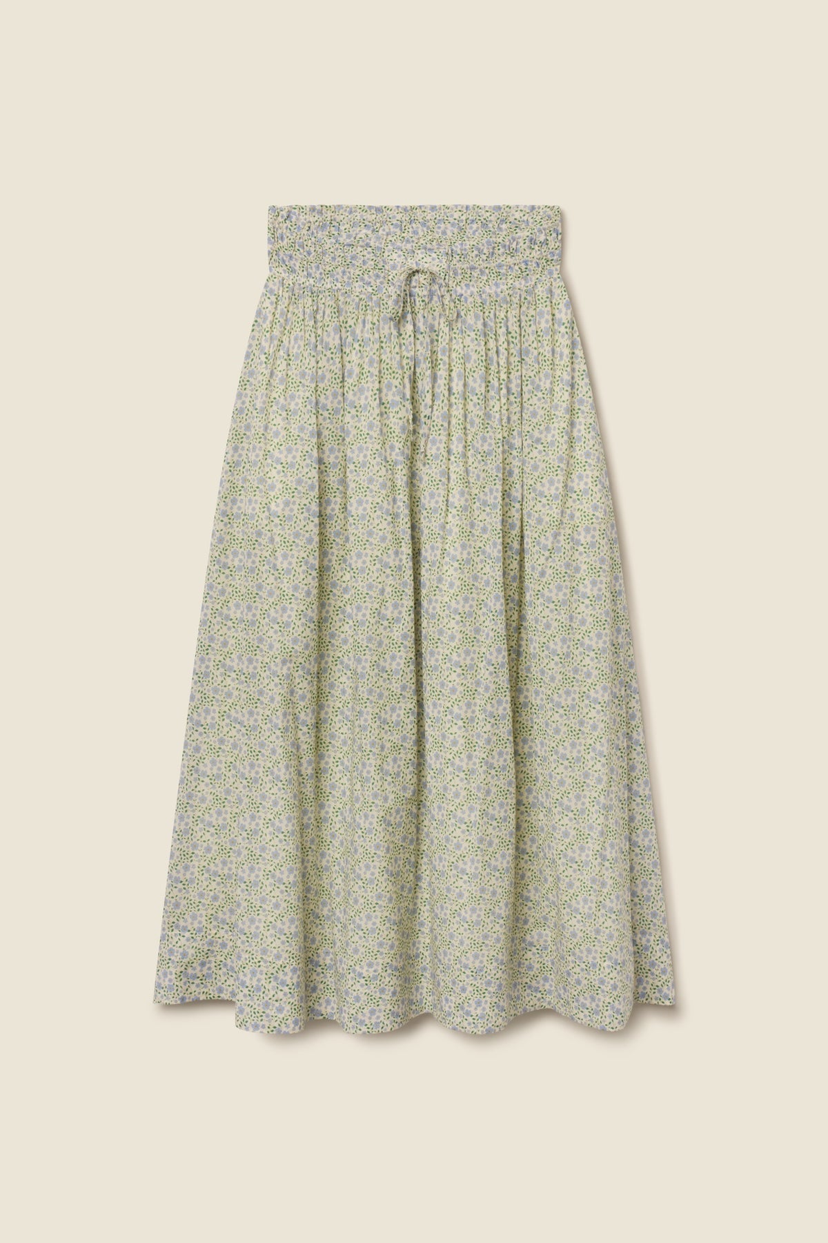 Bianca Skirt Nantucket Ditsy at boltranchstore.com summer skirt spring flowers blue and green free shipping