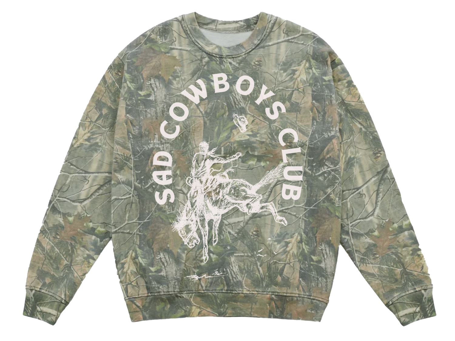 Sad Cowboys Club Ranch Hand Crewneck order at boltranchstore.com